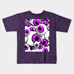 Violet eyes Halloween witch Kids T-Shirt